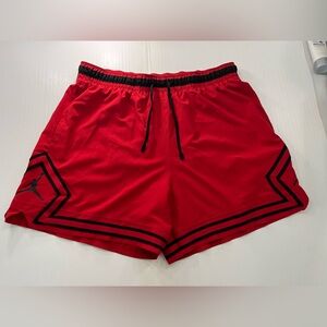 Jordan Mens Red and Black Athletic Shorts XL Dri-Fit NEW WITH TAGS